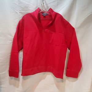 Polo Sport Ralph Lauren Men's 1/4 Zip Mock Turtleneck Fleece Sweatshirt Red XL